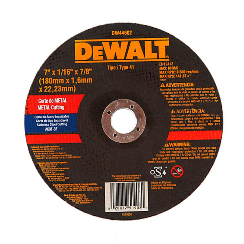 Disco Dw44602 Corte Metal Dewalt