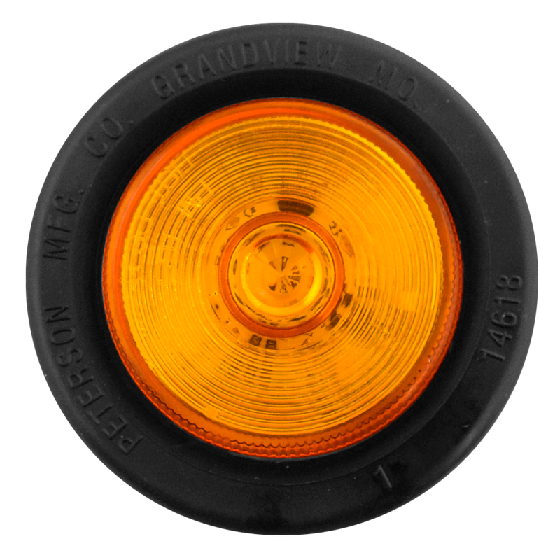 Faro Lateral Redondo Pequeño 5 Led Con Jebe (M165a-Mv) Ambar Peterson