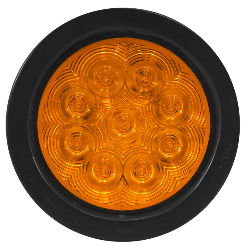 Faro Posterior 4" Ambar 9 Leds 12/24v (M826a-9) Peterson