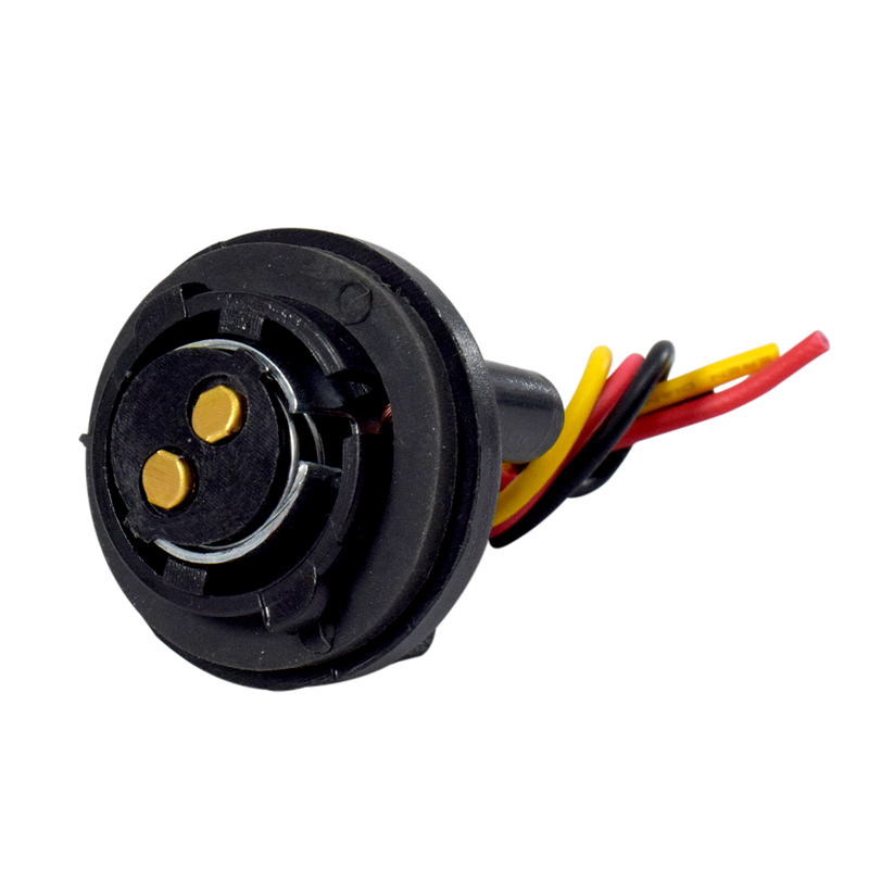 Socket para Foco BAY15D de 2 Contactos Negro