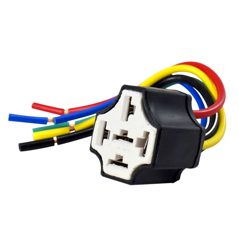 Socket Porta Relay con Cable 5 Patas