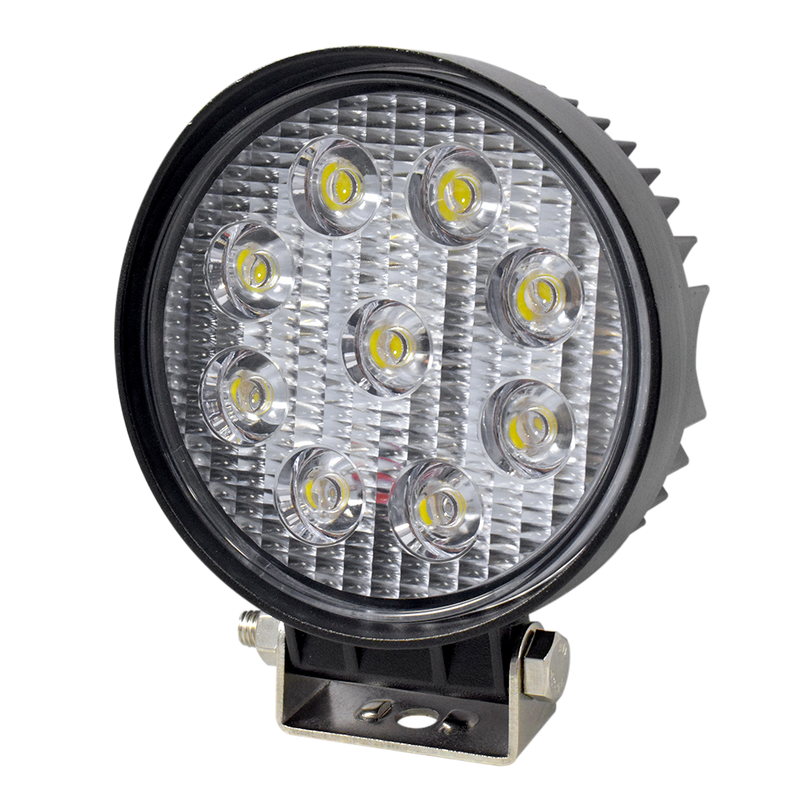 Faro de Trabajo Redondo 9 LED Blanco 10v 30v 27w GPC