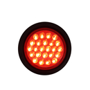 Faro Posterior 4" 24 Led Aro Jebe 12V 24V Rojo 1007E