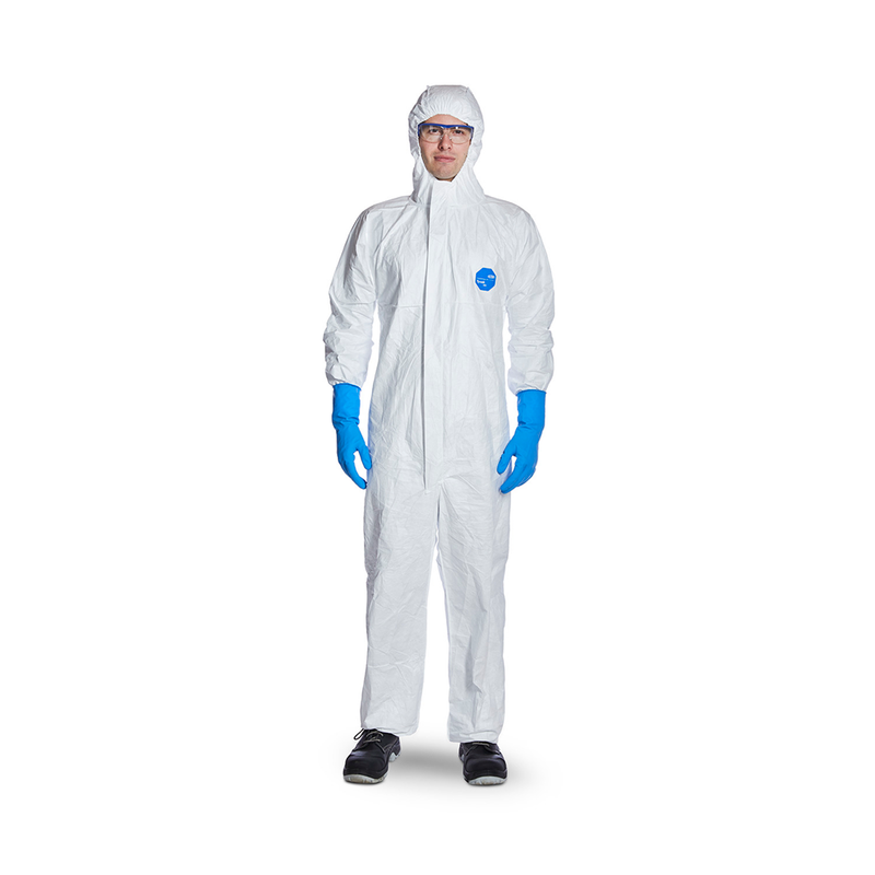 Traje Dupont Tyvek Desechable Blanca Bata Con Guantes De Pro | Envío Gratis