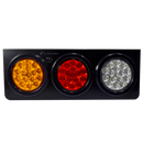 Faro Posterior Base Metalica Luz LED Tricolor 12/24V