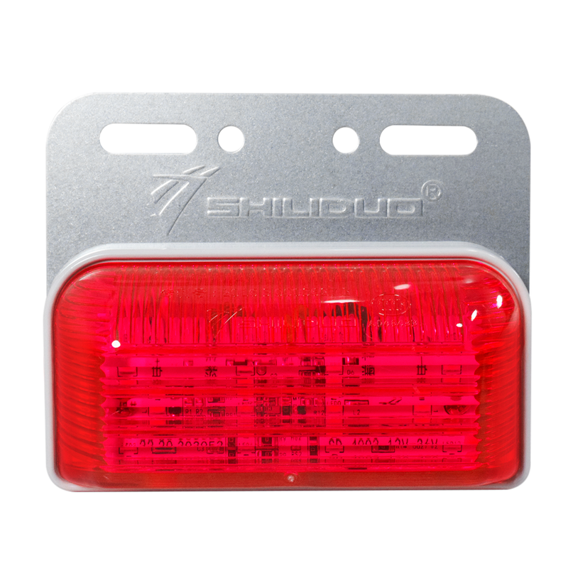 Faro Lateral Con Base Metal Sd-4003 24V Rojo