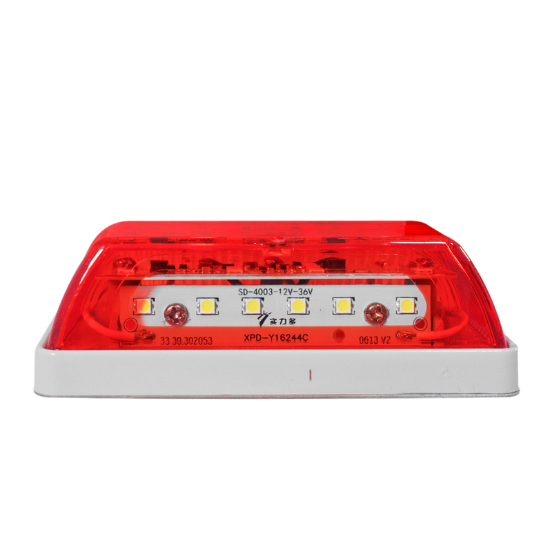 Faro Lateral Con Base Metal Sd-4003 24V Rojo