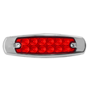 Faro Lateral Metal Cromado 12 LED Fijo 24V HB