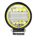 Faro De Trabajo, neblinero Redondo, barra Led 10 Yo-45W Luz Blanca Contorno Blanco