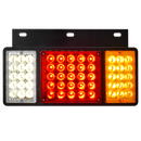 Faro Posterior Tricolor Base Metalica Negra modelo tricolor 12V/24V HB