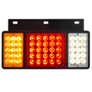 Faro Posterior Tricolor Base Metalica Negra modelo tricolor 12V/24V HB