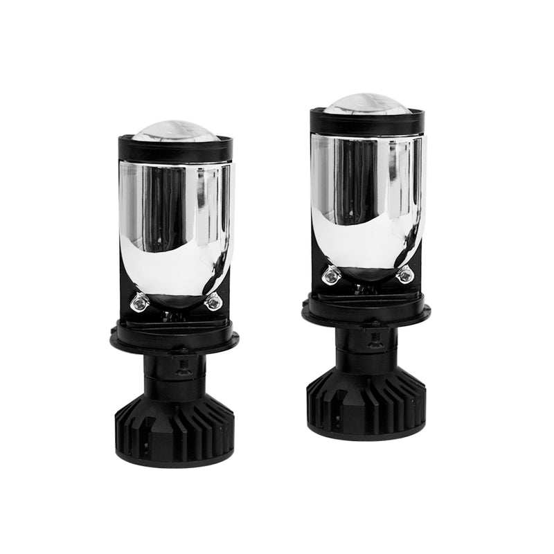 Foco Led Canbus H4 12v 40000lm Con Disipador Metalico Y Lupa Kb1-H4 Setx2 unidades Iron