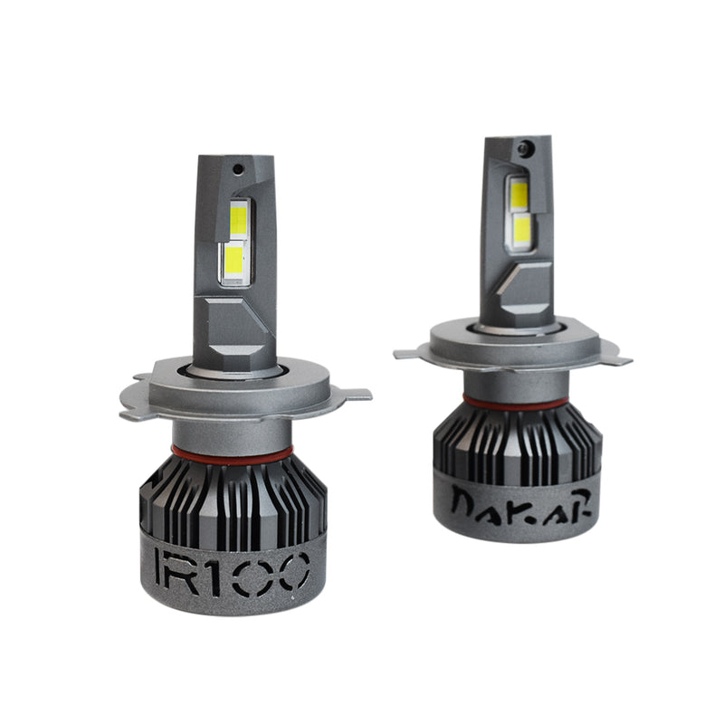 Foco Led Canbus H4 45000 Lúmenes 12v / 24v Con Cooler Metalico Irx-H4 Setx2 unidades Iron