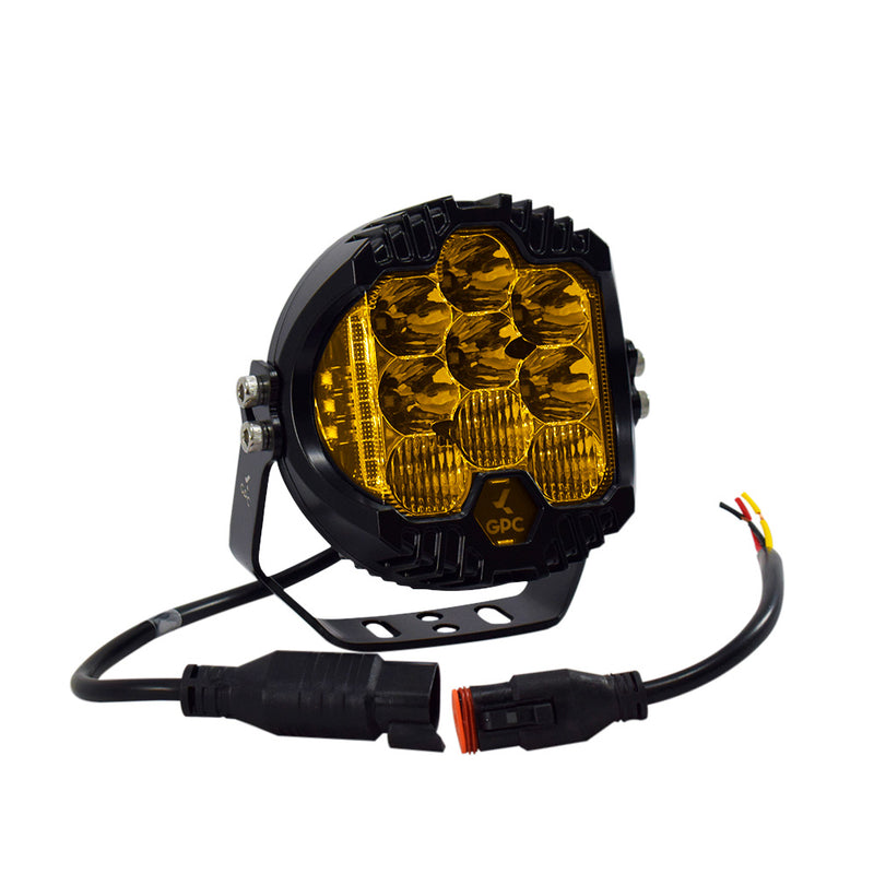 Faro Neblinero Force 5" 12/24v 50w 5500lm Ip67 Amarillo Contorno Amarillo