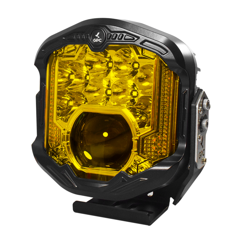 Faro Alta potencia Lupa 7" 95W Off-Road Amarillo Contorno Ambar GPC