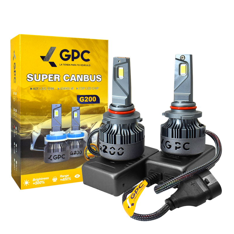 Foco Force G200 Luz Led Super Canbus 9006 9/16v 55w 45 000LM IP67 Setx2 unidades
