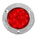 Faro Lateral Redondo Aro Cromado 09 Luz Led Destellante Plast Innova