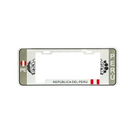 Porta Placa para Vehículos Plástico modelo Escudo Perú