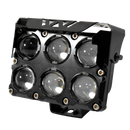 Faro de Trabajo Explorador 6 Lupas Luz LED 12/24V Dual Blanca y Amarilla PRUNUZ