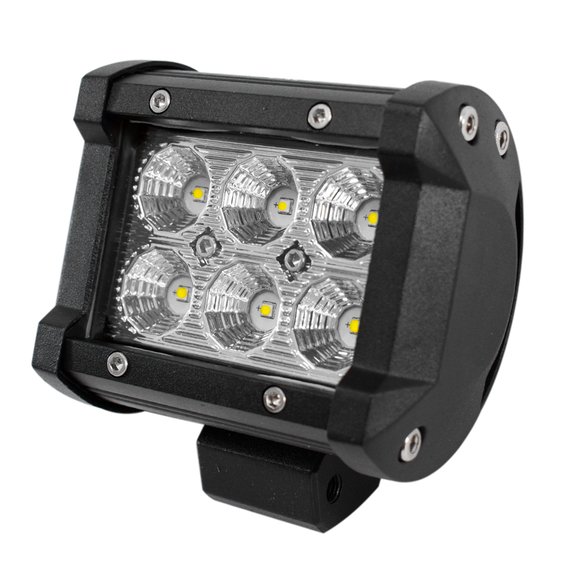 Faro de Trabajo Cubo Led Tipo Barra 6 LED Blanco 9v 32v 18w GPC