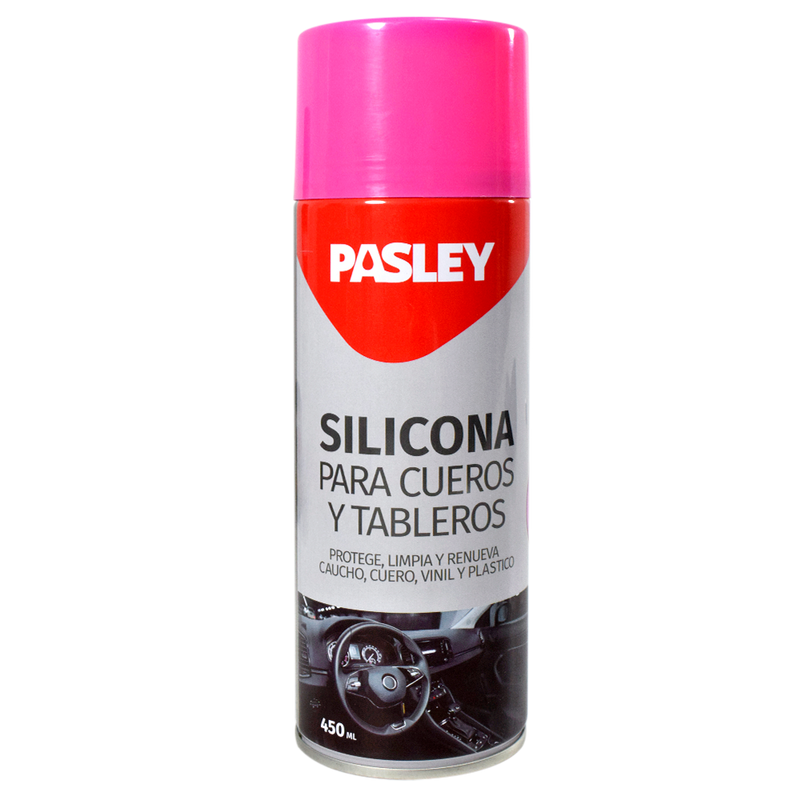 Silicona para Tablero Vehículos y Cueros Spray 450ml Pasley