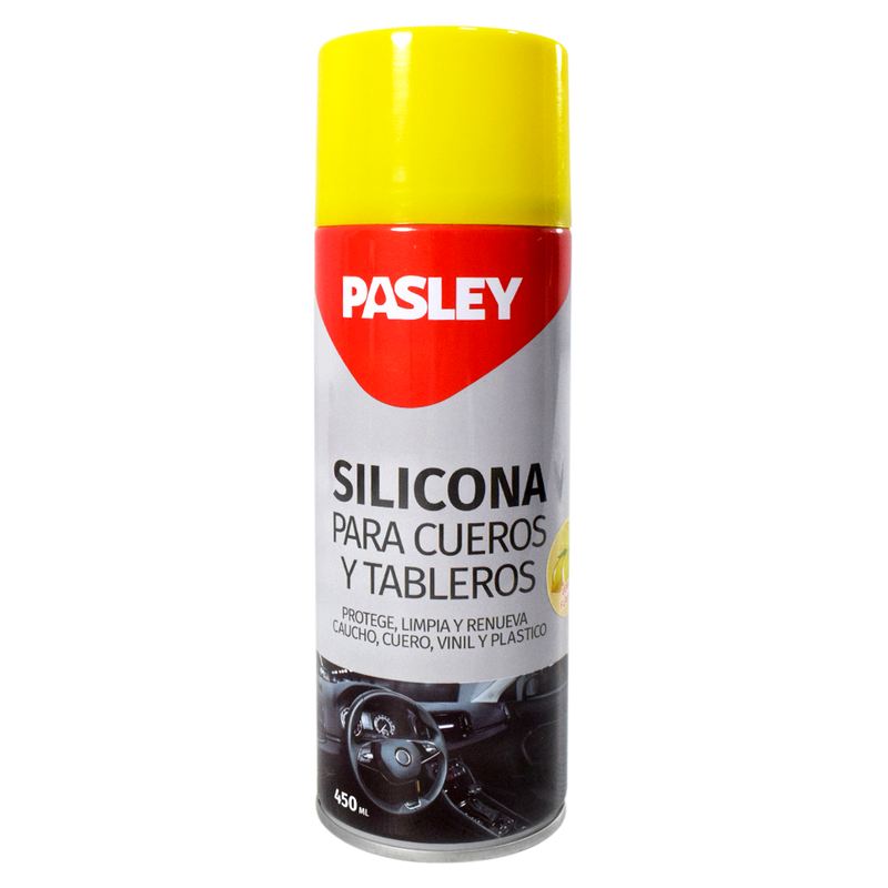 Silicona para Tablero Vehículos y Cueros Spray 450ml Pasley