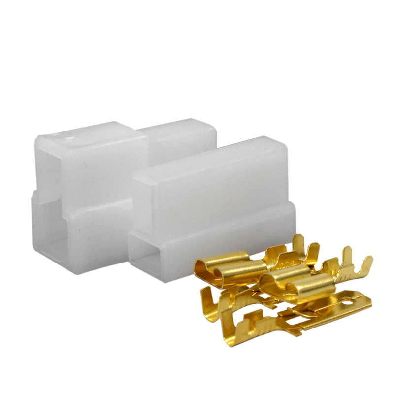 Conector Hembra y Macho Con Terminales Sin Cable