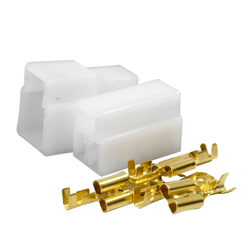 Conector Hembra y Macho Con Terminales Sin Cable