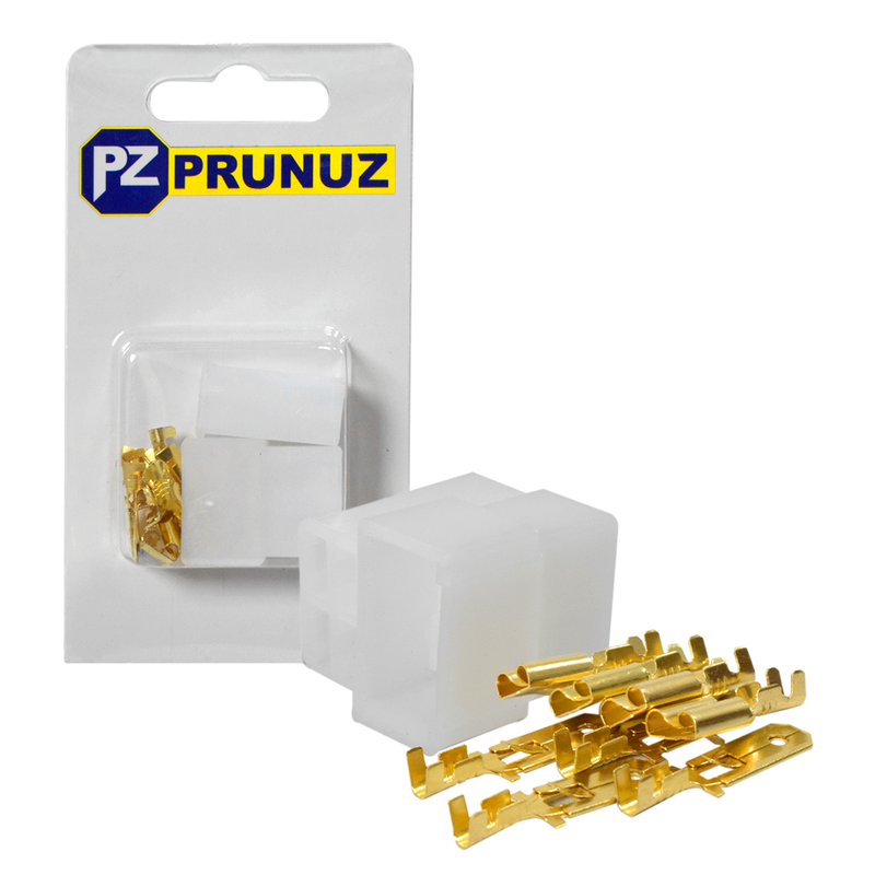 Conector Hembra y Macho Con Terminales Sin Cable