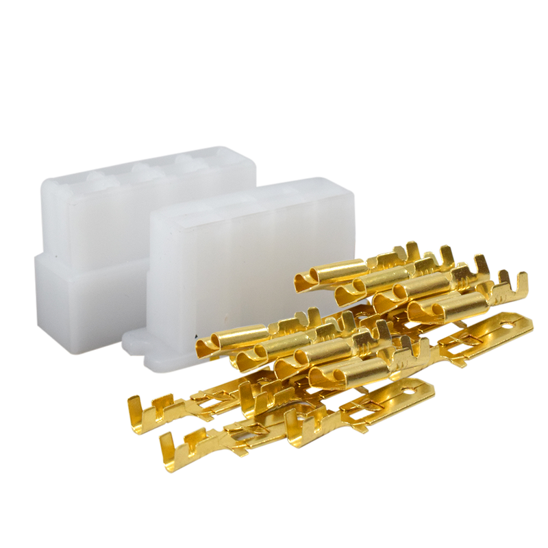 Conector Hembra y Macho Con Terminales Sin Cable