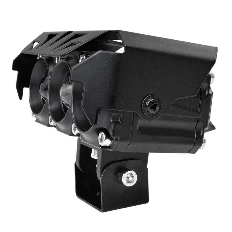 Faro Explorador Barra 3 Lupa Led Dual Amarillo + Blanco 12/24V Prunuz