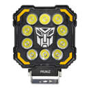 Faro de Trabajo Cuadrado 10 Led 12/24V Blanco Contorno Ambar Centro RGB Prunuz