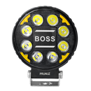 Faro de Trabajo Redondo 10 Led 12/24V Blanco Contorno Ambar Centro RGB Prunuz