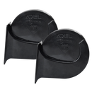 Bocina Claxon Caracol Negro Set x 2 Unidades ADEL