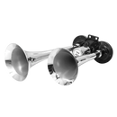 Claxon Doble Corneta Cromada 12-24V ADEL