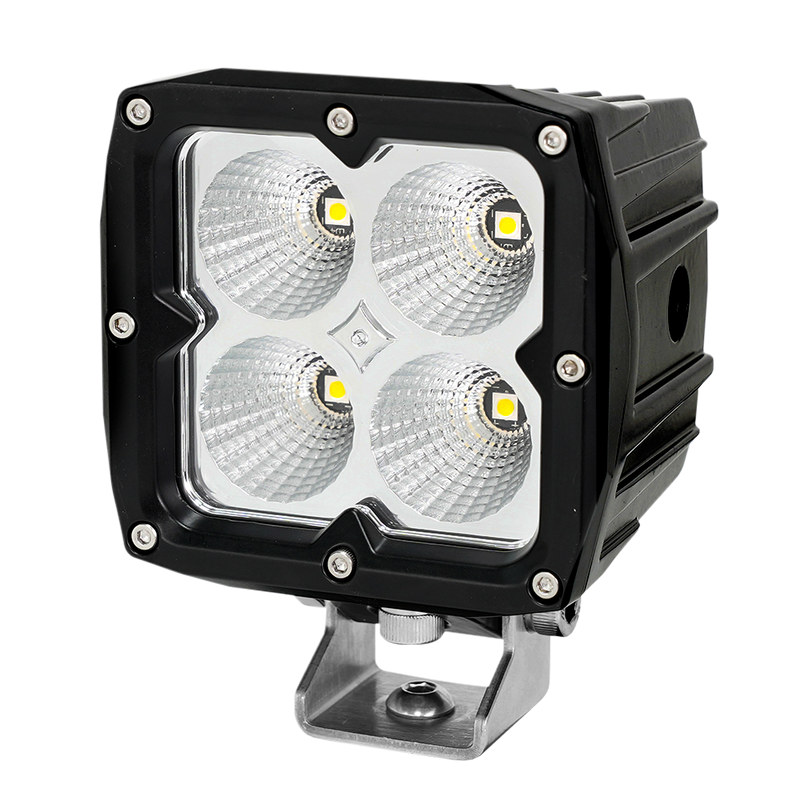 Faro de Trabajo 5" Pesado 4 LED Cuadrado Luz Blanca AGUZ