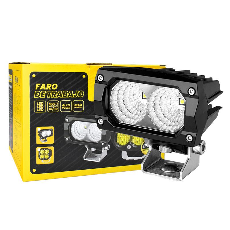 Faro de Trabajo 3.5" Pesado 2 LED Barra Luz Blanca AGUZ