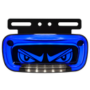 Faro Lateral Devil’S Eyes Base Metalica Negra Con Luz De Placa 12/24 HB