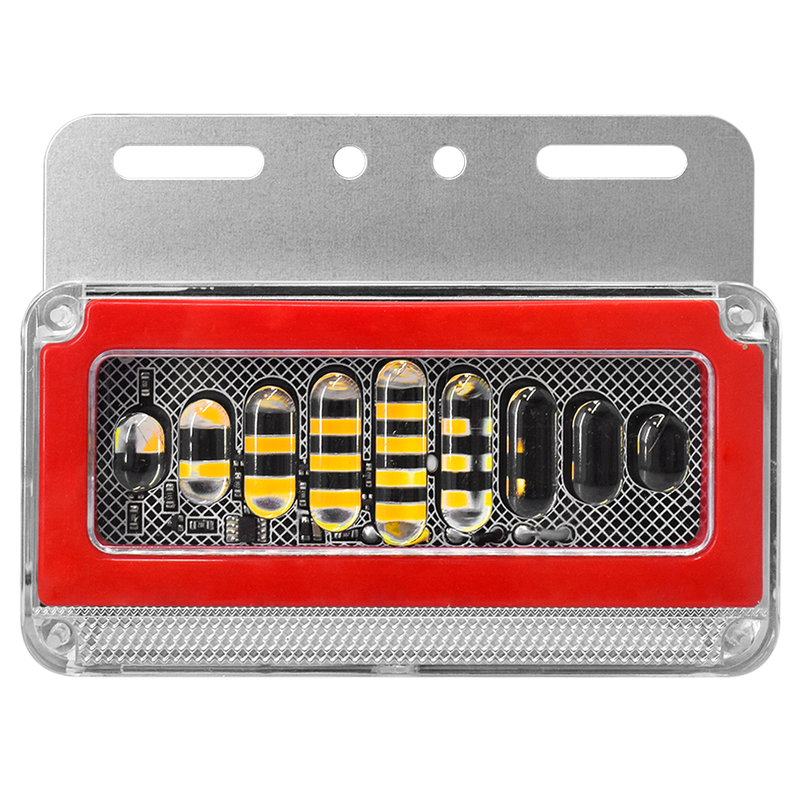 Faro Lateral Base Metalica Modelo Capsula 12/24 HB