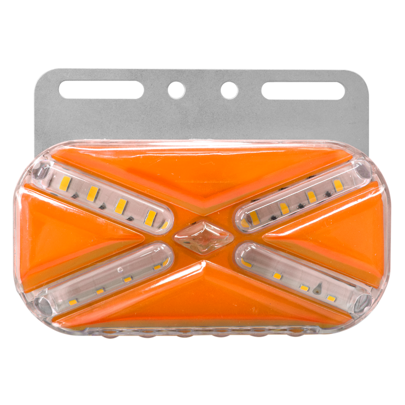 Faro Lateral Base Metalica Modelo Aspa 12/24 HB