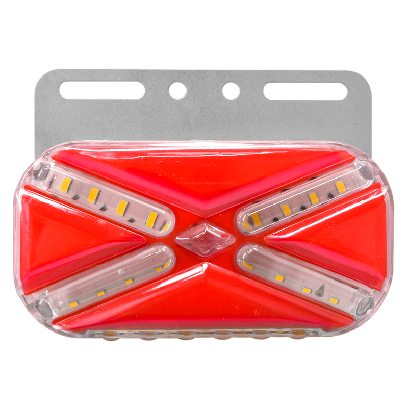 Faro Lateral Base Metalica Modelo Aspa 12/24 HB