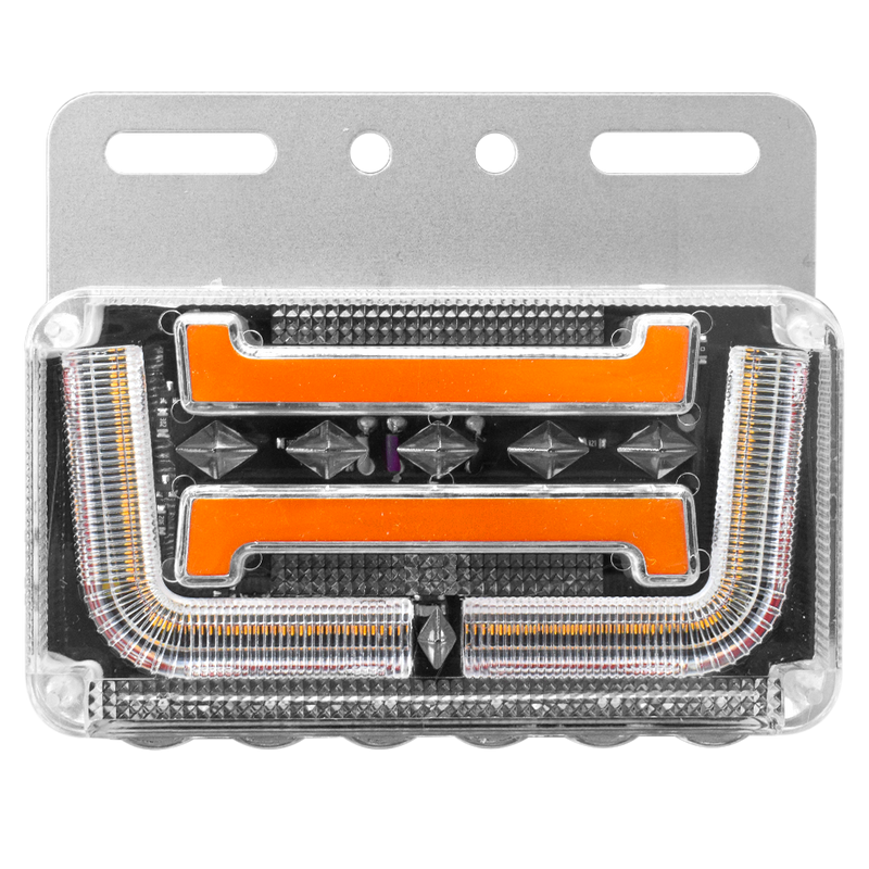 Faro Lateral Base Metalica Modelo U 12/24 HB