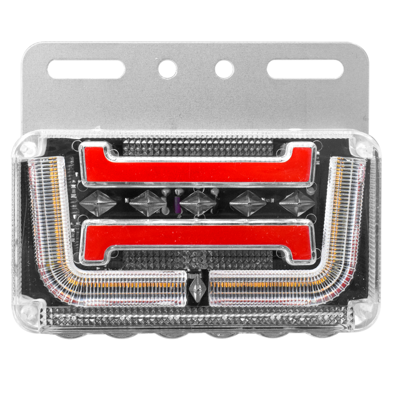 Faro Lateral Base Metalica Modelo U 12/24 HB