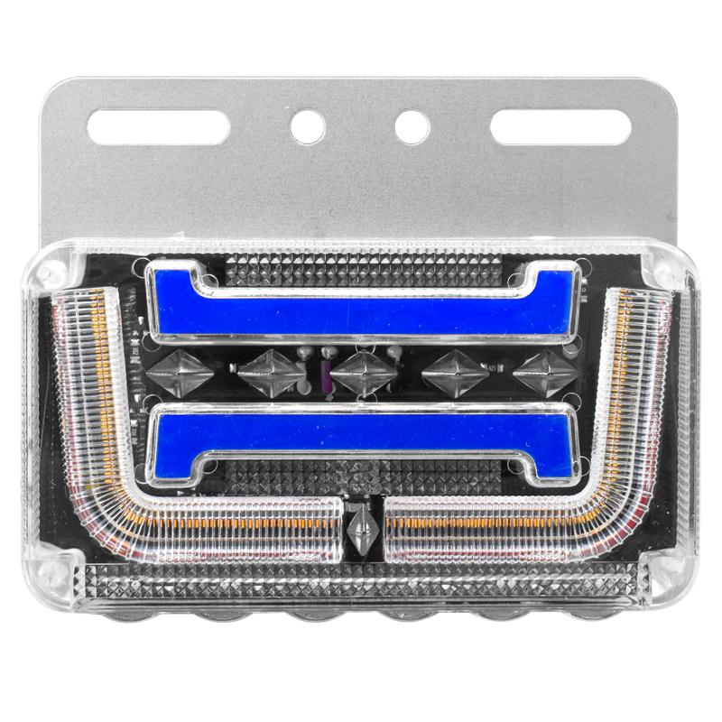 Faro Lateral Base Metalica Modelo U 12/24 HB