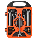 Juego de Llaves Mixtas con Matraca 7 Piezas