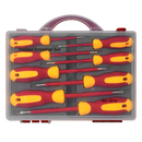Juego de Desarmadores Estrella/Plano con Mango PVC 8 Piezas + Maletín