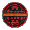 Faro Posterior Redondo Rojo Barra Central Ambar 12/24V