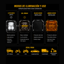 Faro 3 Lupas Luz Blanco + Ambar 9-30V 9000Lm Ip68 3C01 RDZ