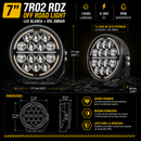 Faro Redondo  LED 7" 14  LED Luz Blanco + Drl Ambar (9-36V 14,000LM IP68) 7R02 RDZ