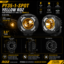 Faro Redondo 3.5" Dual 9-32V IP68 Spot RDZ